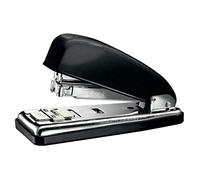 Petrus 626835 Grapadora Metálica Clásica, Grapa 30 Hojas, Apertura de 180°, Gama WOW,Negro