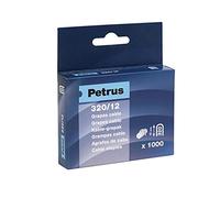 PETRUS Grapas para cable 77518 galvanizadas 320/12 mm Caja 1000 ud. (para clavadora 320)