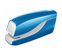 Grapadora eléctrica Petrus E-310 Wow Blue Metallic Capacidad 12 Hojas Usos No. 10 Grapas