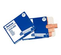 PETRUS Grapas 23/6 cobreadas 6 mm hasta 20 hojas — 1000 unidades
