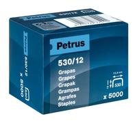PETRUS Grapas 77510 modelo 530/12 mm cobreadas – Caja 5000 ud.
