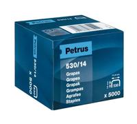 PETRUS 77511 - Caja 5000 ud. grapas cobreadas modelo 530/14 mm