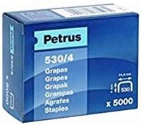 Petrus grapas 530/4 cobreadas para clavadora -caja de 5000-