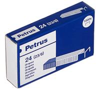 Grapas petrus n 24 (23/6) cobreada para grapadora 1600 caja de 1000 unidades