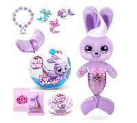 Pets Alive Furmaids by ZURU Mermaid Plush Interactive Lights Sounds Girls Toy (Purple Bunny)