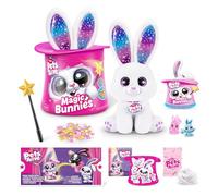 Pets Alive Magic Bunnies de ZURU Juguete mágico Interactivo Sorpresa para desempaquetar electrónico de Peluche (White)