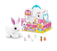 Pets Alive Mama Bunny Surprise de ZURU, Conejito de Peluche Suave robótico electrónico Realista Sorpresa Animal Juguete para niños.
