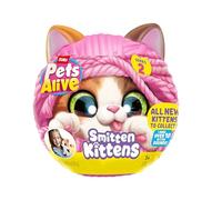 Pets Alive Smitten Kittens Serie 2 (Ragdoll) de ZURU - Juguete de Peluche Interactivo con 10 Sonidos, Desempaquetado Sorpresa, Mascota Suave Coleccionable para Edades 3+