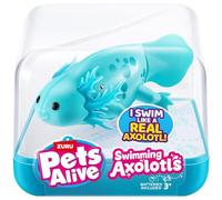 Pets Alive Swimming Axolotl - Verde azulado - Sumérgete en un mundo encantador de diversión submarina con axolotes nadando. - Incluye: 1 x Axolotl, 1 x guía de coleccionista