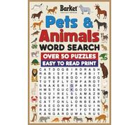 Pets & Animals Word Search: Word Searches with Easy to Read Print about Animals, Pets, Nature, and More | 6x9 inches, 110 pages | 50+ Puzzles … Gift for Vacations, Holidays, and Free Times