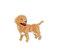 Pets & Blocks Perro Golden Retriever - Kit de Construcción 824 Piezas, Modelo 3D Realista, Juguete para Adultos y Niños