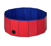 Pets Collection Piscina para Perros, diámetro 80 x 30 cm, Color Rojo
