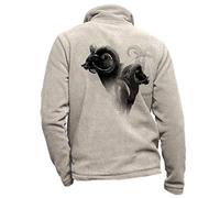 Pets-easy Chaqueta polar Mouflon - Ropa de caza personalizada Gibier, beige, S