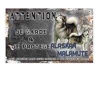 Pets-Easy.com Atención al Perro Malamute de alaska - pre perforado y tornillos propuestos. De 30 cm a 15 cm…