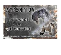 Pets-Easy.com Cartel Atención al Perro Personalizado Terrier de Kerry Blue - pre perforado y tornillos datos. De 30 cm a 15 cm…