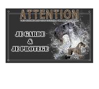 Pets-Easy.com Cartel de perro personalizado Terrier de Kerry Blue - pre perforado y tornillos de datos. De 30 cm a 15 cm…