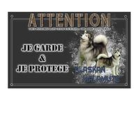 Pets-Easy.com Monto la Guardia personalizada Malamute de Alaska - pre perforado y tornillos incluidos. De 30 cm a 15 cm…