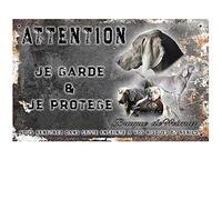 Pets-Easy.com Panel de perro personalizado Braco de Weimar - pre perforado y tornillos de datos. De 30 a 15 cm