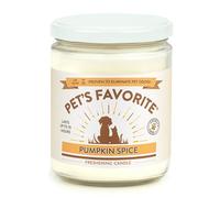 Pet's Favorite - Probado y comprobado - Vela eliminadora de olores, vela perfumada apta para mascotas, en 7 grandes fragancias, tiempo de combustión de 70 horas, mecha de algodón (especia de calabaza,