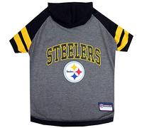 Pets First Mascotas Primer Pittsburgh Steelers Sudadera con Capucha Camiseta