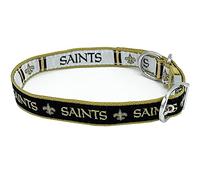Pets First New Orleans Saints - Collar reversible para perro de la NFL, tamaño mediano, collar de dos caras premium para mascotas con tu equipo favorito de la NFL, (NOS-3280-MD)