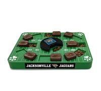 Pets First NFL Jacksonville Jaguars - Juguete de rompecabezas para perros, juguete interactivo para golosinas para perros, rompecabezas para perros