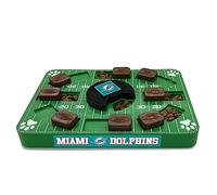 Pets First NFL Miami Dolphins Puzzle Toy, Puzzle Treat Dog Toy, Interactive Dog Treat Toy, Dog Puzzle