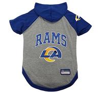 Pets First NFL Sudadera con Capucha para Perros y Gatos de los Ángeles, Licencia de fútbol Americano, Talla M, Camiseta Deportiva con Capucha para Mascotas, Camiseta Deportiva con Licencia