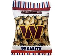 Pets First NFL Washington Commanders - Juguete de peluche arrugado para perros y gatos, lindo juguete de peluche de maní de estadio para perros y gatos con chirriador interior y hermoso nombre