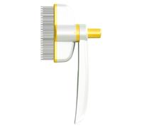 Pets Grooming Comb - Cepillo para animales domésticos sin enredo, peine para la depilación para animales domésticos | Peine peine con botón de liberación, peine para gatos desenredados