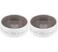 Pet's Home Cuenco de cerámica para Mascotas (Paquete de 2)