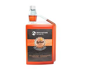 Pets Nature Aceite de salmón para Perros y Gatos - 1 litro de Aceite de Pescado Puro Premium con Omega 3 y 6 para tu Perro, Gato y Caballo, 1000 ml