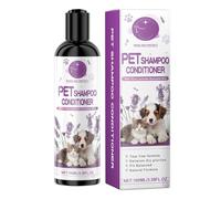 Pets Shampoo Conditioner, Lavender Pet Detangler, Natural 100ml Dog Shampoo, Deodorizing Moisturizing Pet Supplies, Portable Dog Shampoo, Easy To Use, Portable for Cats & Dogs