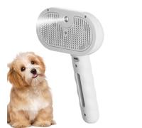 Pets Steam Brush Shedding Hair Cleaning Comb with Soft Bristles, Adorable Pet Brush, Multifunctional Steamy Grooming, Massage Tool for Cats and Dogs, 7.87x4.53x2.76 inches