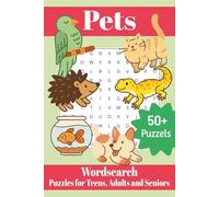 Pets Word Search: Word searches with easy to read Print about domestic animals ,reptiles , furry friends, and more| 110 pages | 50+ puzzles| activity books…gift for, holidays, vacation and free time