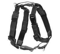 PetSafe 3 en 1, Arnés Antitirones para Perros, Ajustable, Acolchado, Reflectante, Cinturón de Seguridad para Coche, Para Correr y Pasear - Negro, S