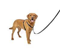 PetSafe 3 en 1, Arnés Antitirones para Perros, Ajustable, Acolchado, Reflectante, Cinturón de Seguridad para Coche, Para Correr y Pasear - Negro, L