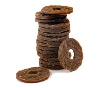 PetSafe Busy Buddy - Anillos de Golosina para Perros, 16 Anillos de Repuesto para Juguetes para Perros, Sabor a Cuero Crudo - Tamaño B