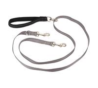 PetSafe Anti-Pull - Correa con Control de Dos Puntos para Arnés 3 en 1, Reduce Tirones, Reflectante - Negra, Talla única