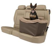 PetSafe Asiento de seguridad para perros Happy Ride - Adecuado para automóviles, vehículos grandes y 4x4 - Incluye cinturón de seguridad - Forro polar resistente lavable a máquina, marron