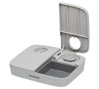 Premium Doble Puerto Mascota Alimentador Temporizador Control sin Bpa Cuenco 2