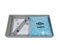 Bandeja Reutilizable de Arena para Gato PetSafe ScoopFree con Arena de Cristal Azul no aglomerante Premium - Compatible con Todos los areneros autolimpiables ScoopFree, Gris, 2 kg