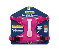 PetSafe Easy Walk Comfort - Arnés antitirones de adiestramiento, Acolchado Todo el Cuerpo, Resistente, 5 Puntos de Ajuste, Ribete Reflectante, Hebillas de Cierre rápido, asa, Uso Diario, Rosa, L