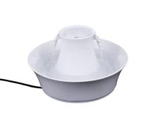 PetSafe - Fuente de Cerámica para Perros y Gatos Drinkwell Avalon 2L - Bebedero de 2 Boquillas para 2 Animales - Fácil de Limpiar - Blanco