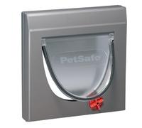 PetSafe Staywell Classic, Gatera con 4 Posiciones de Cierre, Gatera de Entrada y Salida, Instalación Fácil, Resistente, con Túnel, Gris