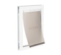 PetSafe - Gatera de Aluminio - Puerta para Mascotas con Diseño Duradero, Instalación Sencilla, Sellado Resistente al Clima, para Múltiples Mascotas, XL