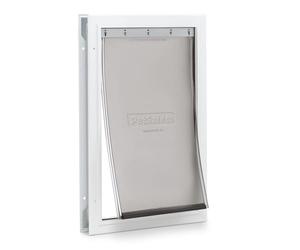 PetSafe Gatera de Aluminio - Puerta para Mascotas con Diseño Duradero, Instalación Sencilla, Sellado Resistente al Clima, para Múltiples Mascotas, L