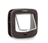 PetSafe - Gatera de Cierre Manual - Cierre con 4 Modos, Eficiente Energéticamente, Instalación Sencilla - Marrón