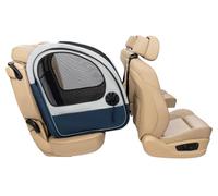 Petsafe Transportín plegable Happy Ride – Portátil, forro polar impermeable, hasta 27 kg, Gris/Azul
