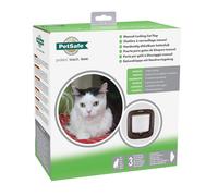 PetSafe - Gatera de Cierre Manual - Cierre con 4 Modos, Eficiente Energéticamente, Instalación Sencilla - Marrón